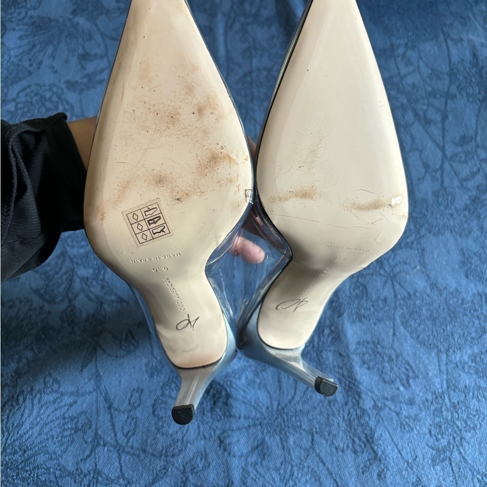 Cinder-F*cking-rella good American silver/clear pumps - Picture 6 of 8